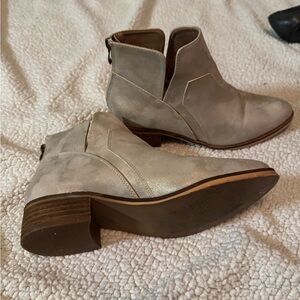 Women's Gold Ankle Boots- Corkys